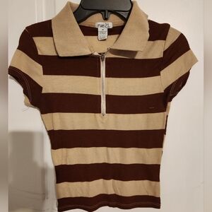 Womens Rue21 xs cropped polo.